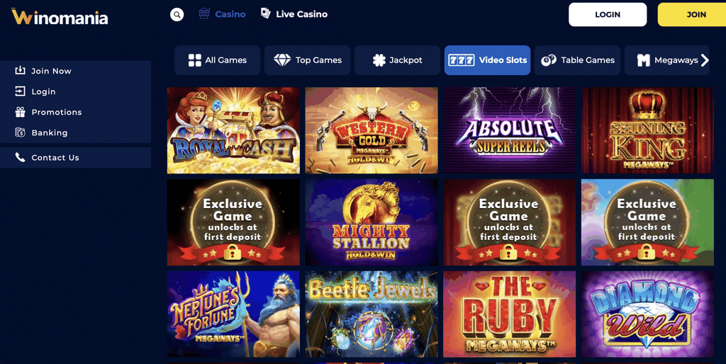 WinOMania Casino Site Review (2025) - Rewarding VIP Program